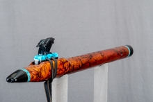 Southeast Asian Rosewood Burl Native American Flute, Minor, Mid G-4, #P13C (1)